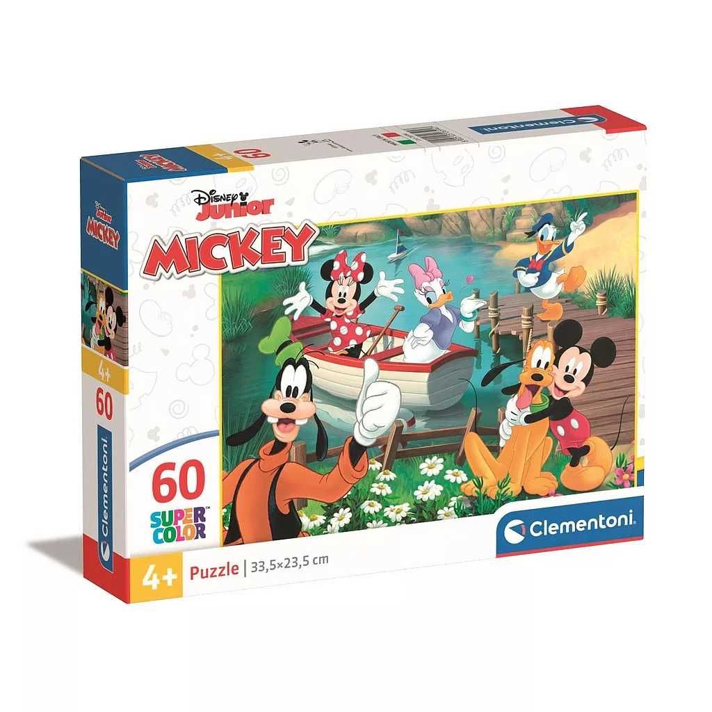 Puzzle Clementoni Disney Junior Mickey SuperColor 33,5x23,5cm 60 peças