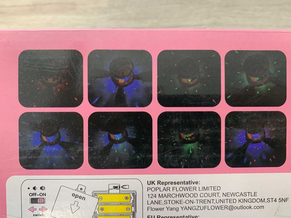 Дитяча іграшка, Нічник, проектор, музика, світло, на батарейках.