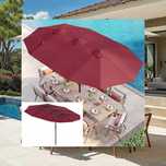 PARASOL ogrodowy tarasowy 460x245cm DUŻY wybór czerwony OUTLET