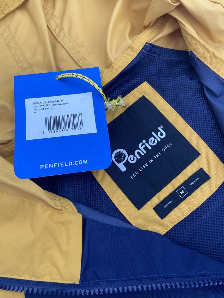 Penfield PAC JAC Packaway Jacket Yellow/Navy