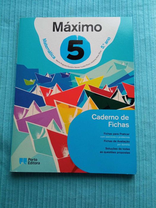Livro/ manual de fichas Máximo 5 Matemática