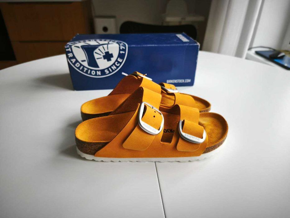 ОРИГІНАЛ! НОВІ Birkenstock Arizona Big Buckle, натуральна шкіра,  37 р