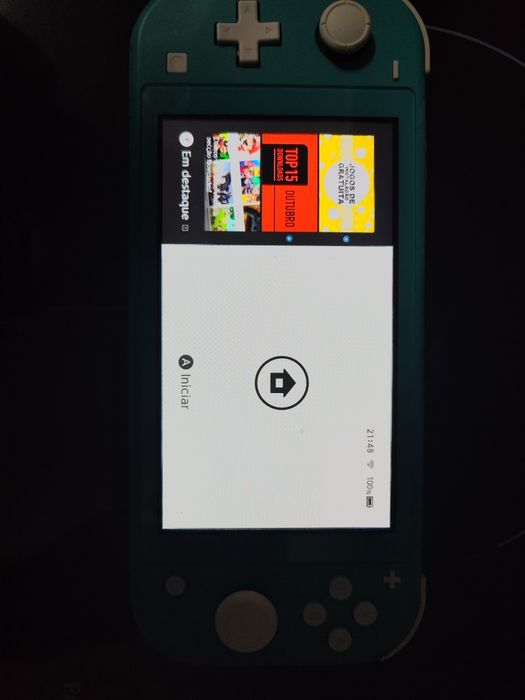 Nintendo Switch Lite Azul + 3 Jogos + Acessórios — Excelente Estado