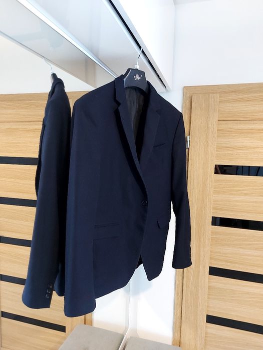 Marynarka męska młodzieżowa roz 50 roz S M granatowa Zara Man