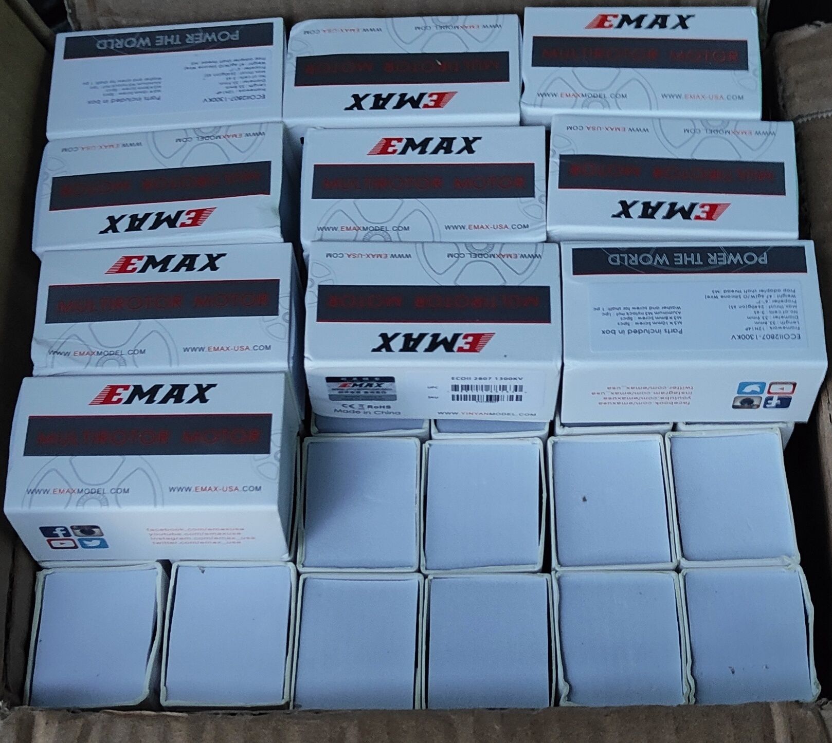 Двигуни для FPV дронів EMAX ECOII 2807 1300KV 4шт