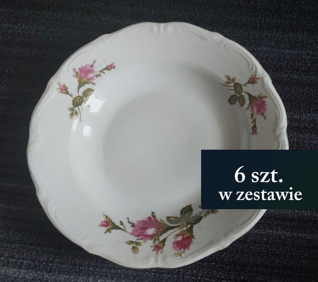 Zestaw porcelanowych talerzy