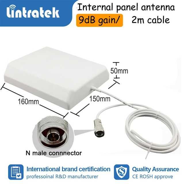 Antena wewnętrzna do routera, wzmacniacza sygnału 9dbi Lintratek