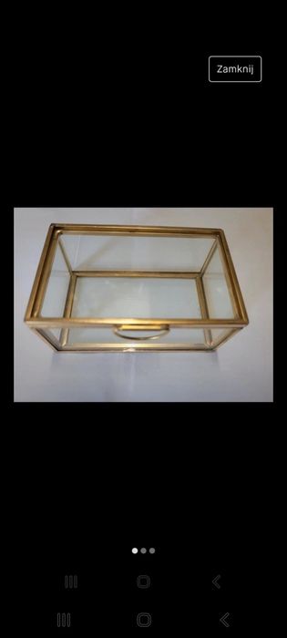 Dwa szklane pudełka na ślub