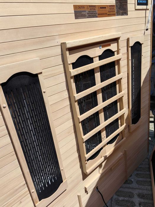 Sauna FIŃSKA + Sauna INFRARED 2w1 nowy piec 3kW zwykły prąd 2 Leżaki