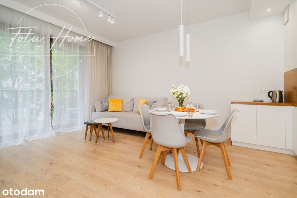 Nadmorski Dwór, nowe 2 pokoje z parkingiem Brzeźno