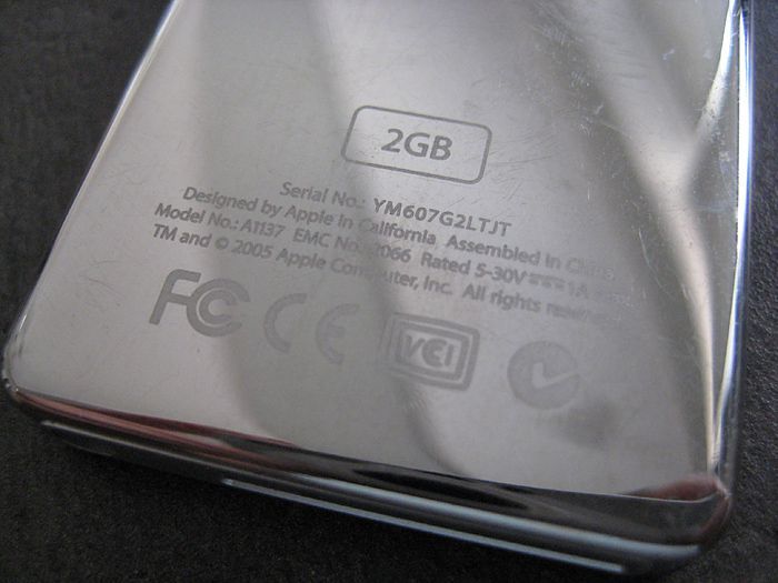 iPod 2 Gb 1-е покоління США метал