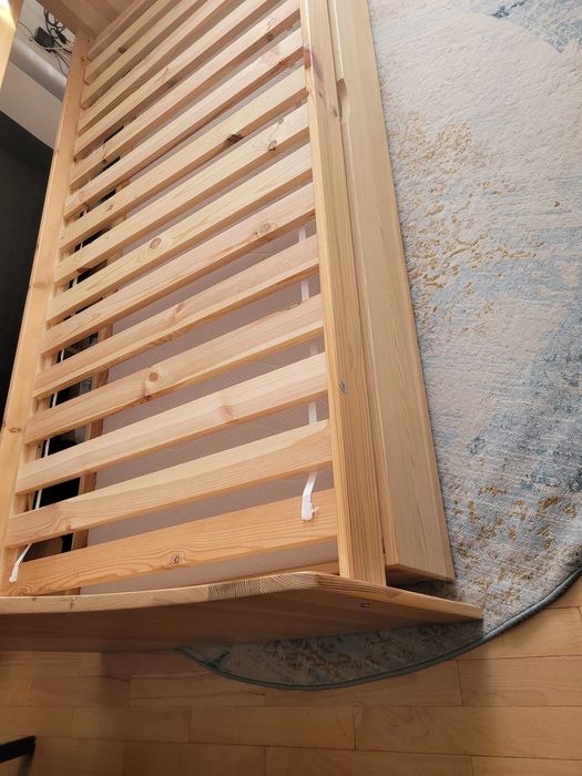 Łóżko podwójne 90x200 z wysuwanym dolnym spaniem 80x190