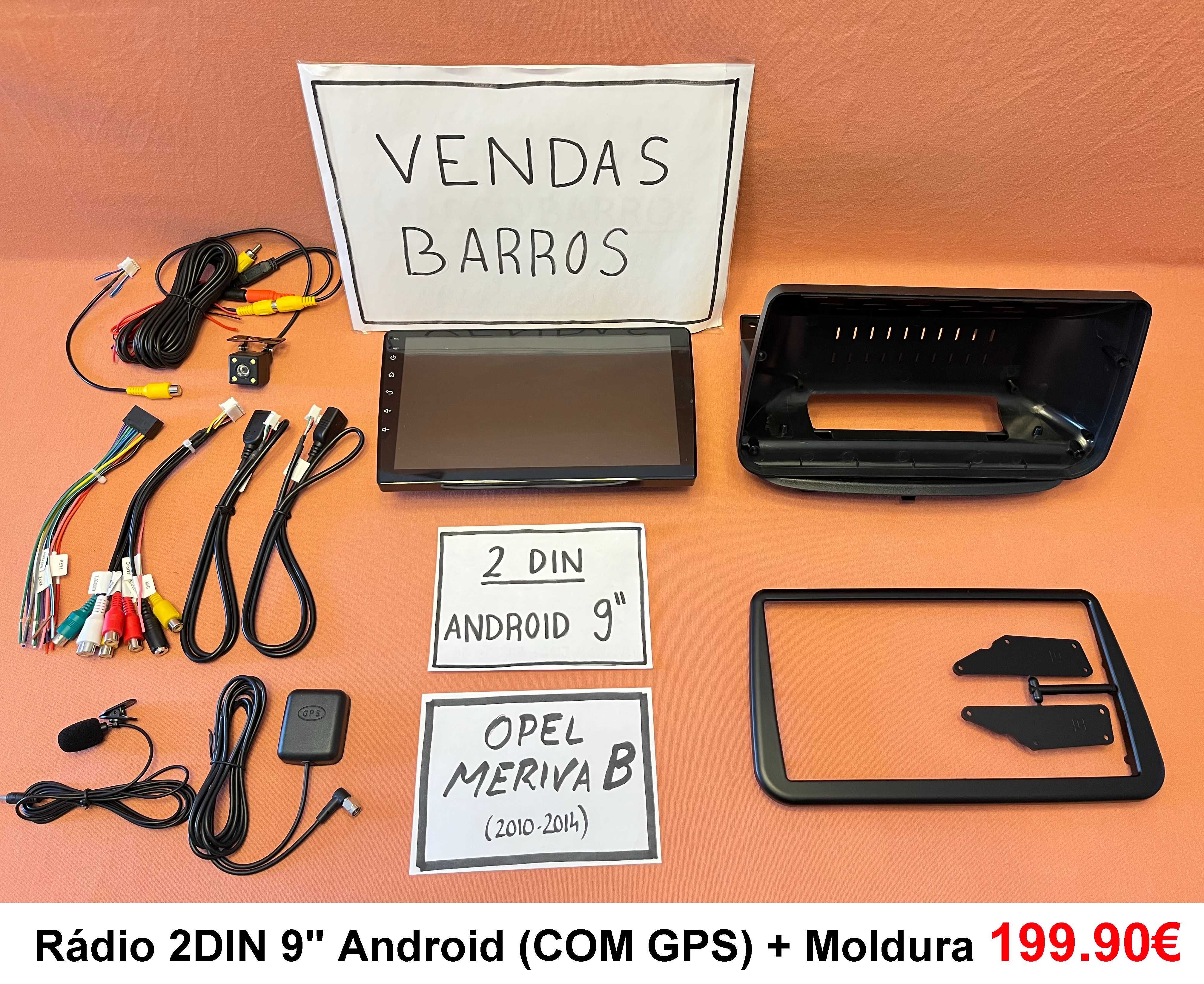 (NOVO) Rádio 2DIN • OPEL Meriva A / B (2003 a 2014) • Android [4+32GB]