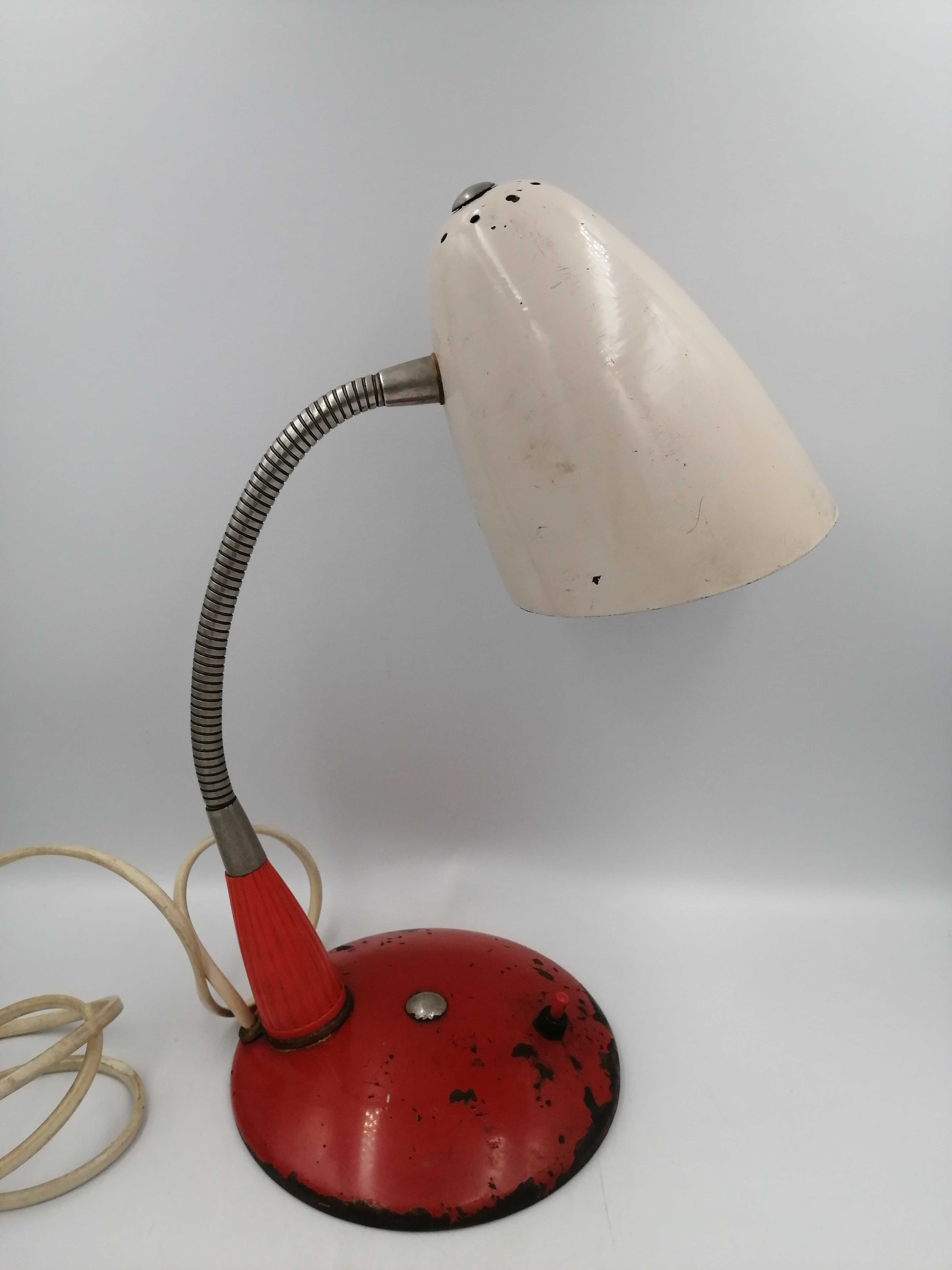 Lampa na biurko SZM Warszawa typ 1118 Gałecki lampka z PRL