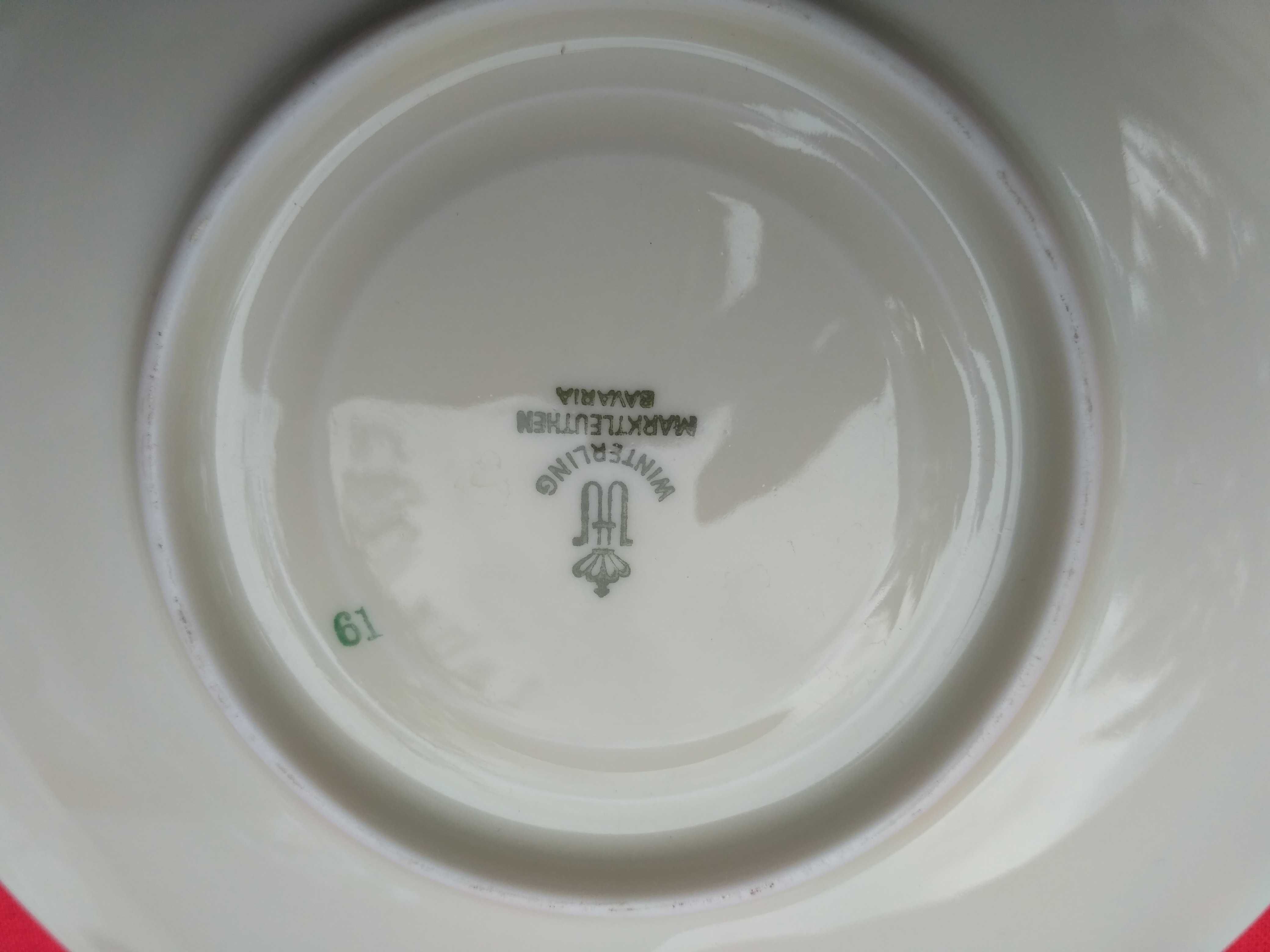 porcelana zestaw śniadaniowy filiżanka Bavaria Winterling Markleuthen