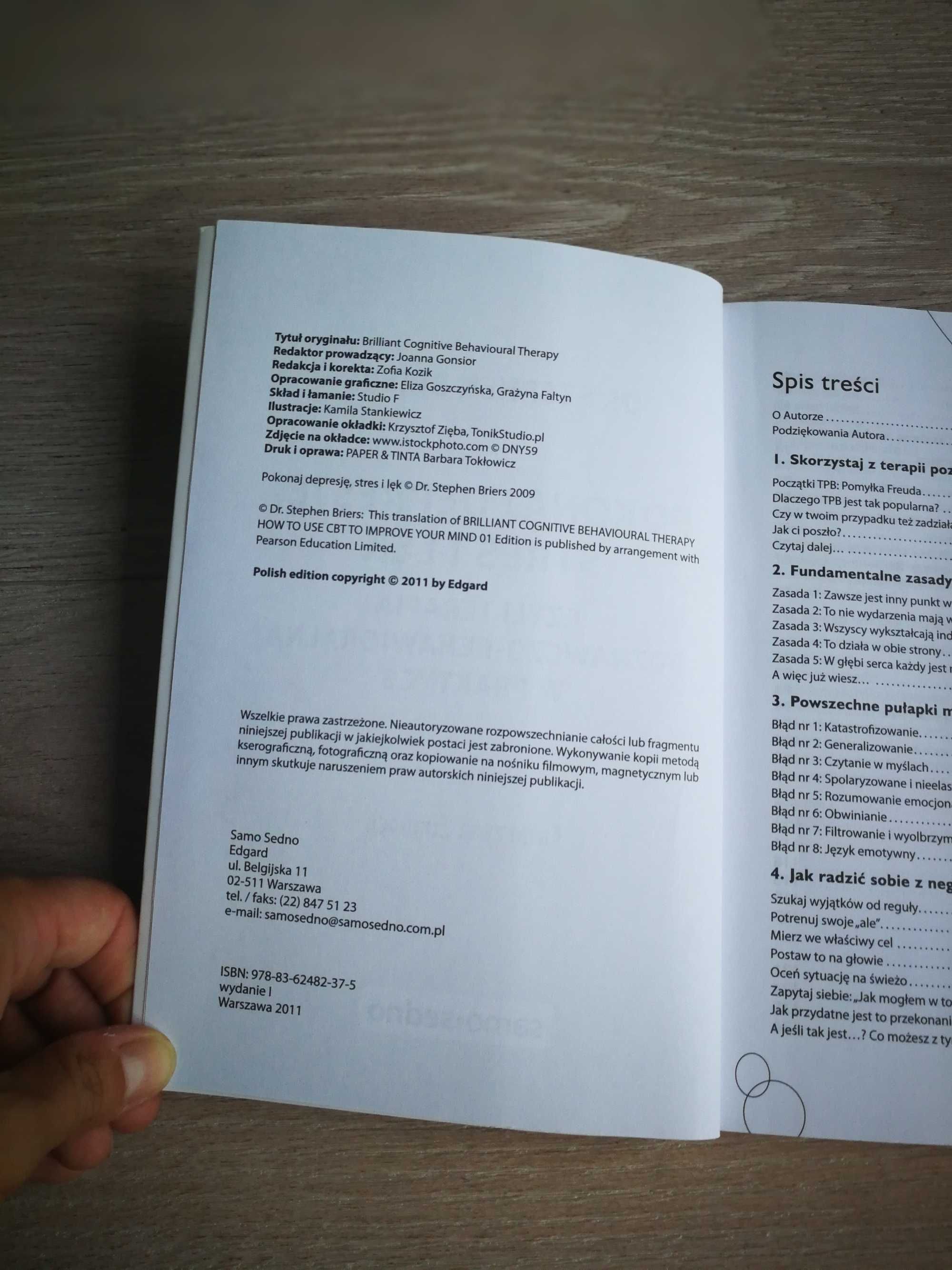 Pokonaj depresję, stres i lęk terapia poznawczo behaw S. Briers NOWA