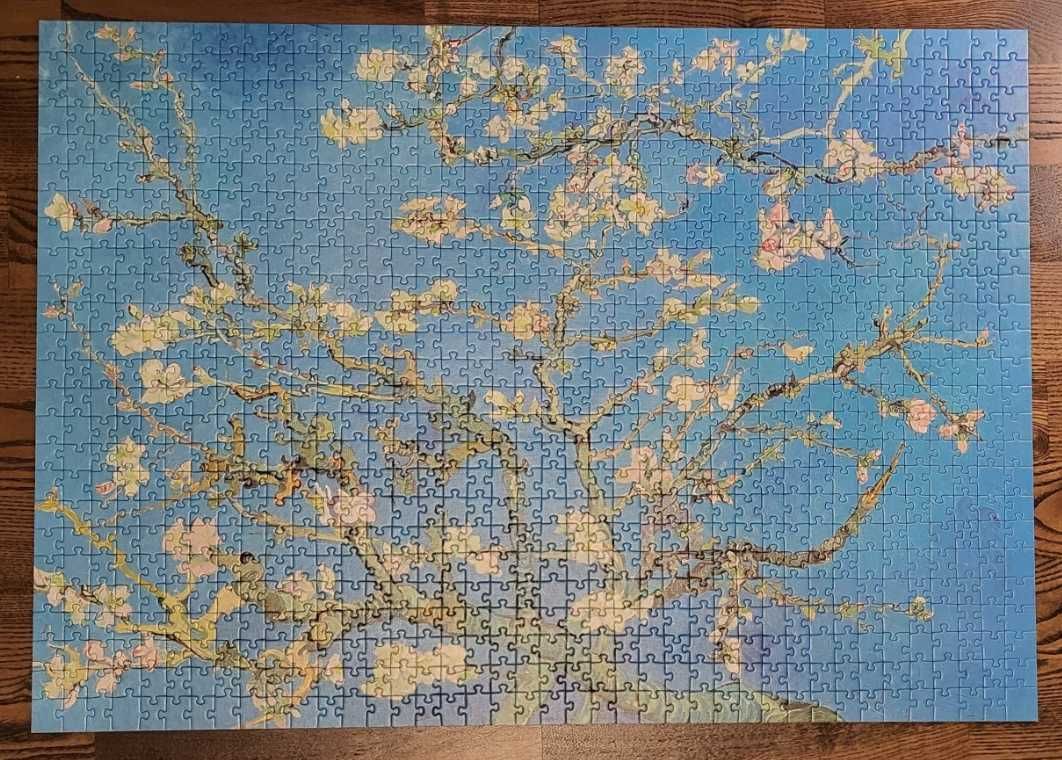 Puzzle Bluebird 1000 Kwitnący migdałowiec Van Gogh