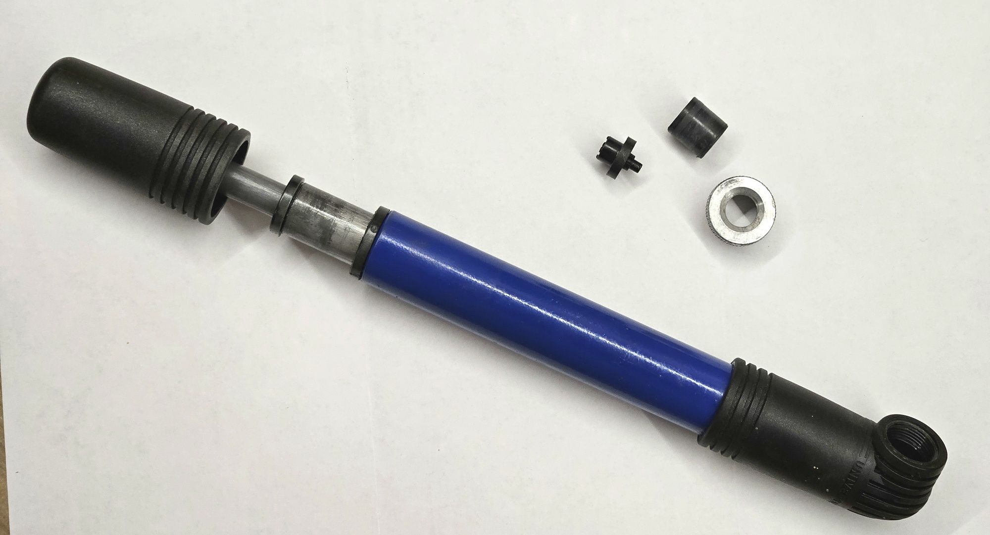 Solidna pompka rowerowa 2 systemy kompaktowa  19,5 cm