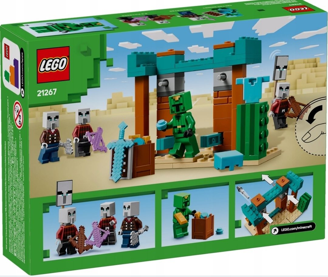 LEGO MAINCRAFT 21267 RYCERZ I ZŁOSADNICY 4x Figurki - Zestaw na prezen