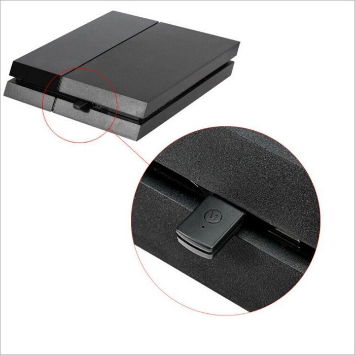 Adaptador USB Bluetooth transmissor para auscultadores Playstation 4