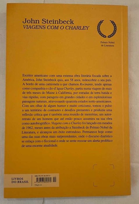 John Steinbeck - Viagens Charlie ( Novo(portes incluídos)