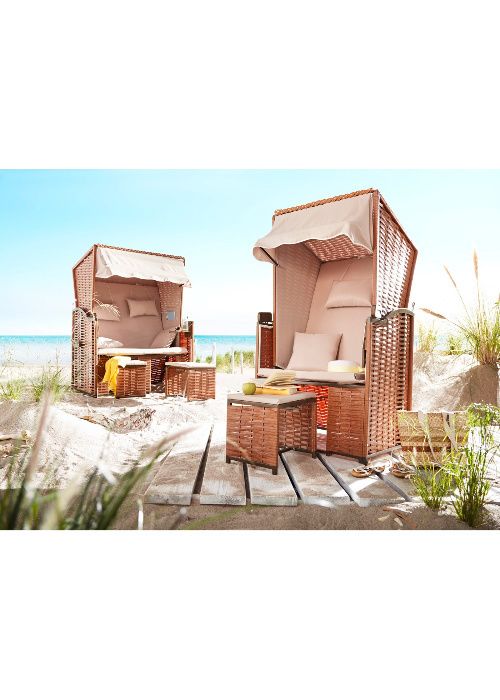 Kosz plażowy, ogrodowy 1-osobowy Brąz! Idealny na balkon ! Zach-pom.