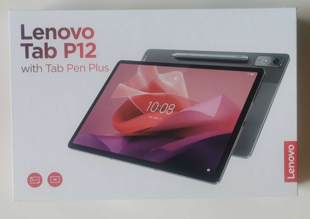 Tablet Lenovo P12 12,7''+pen+capa+teclado (como novo, conj. completo!)