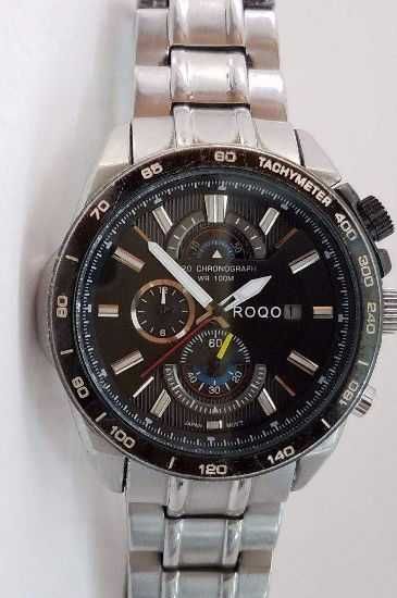 Мужские спортивные часы Roqo Chronograph 8703G, стальные, кварц.