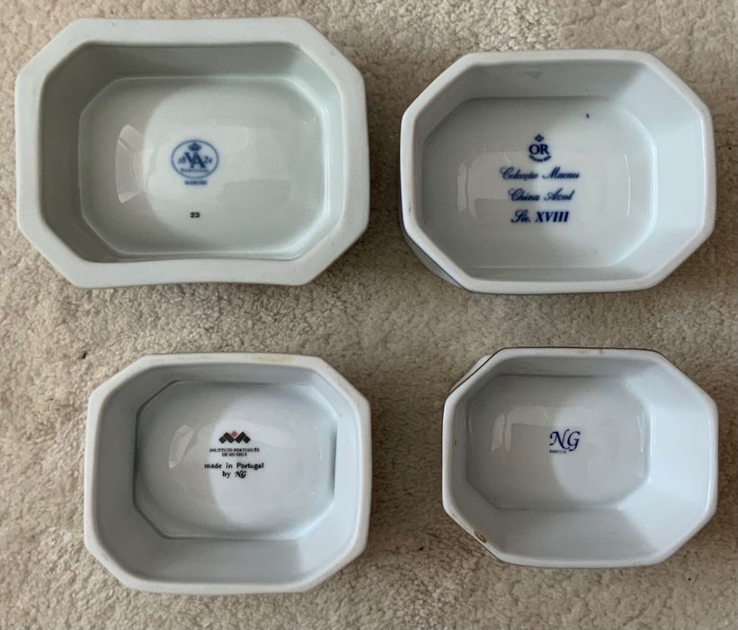 Saleiros de coleção de porcelana