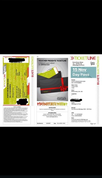 Bilhete Porto Drum Show