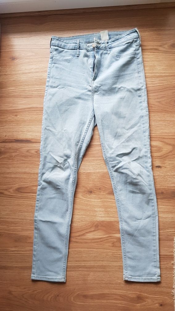Spodnie jeansowe H&M skinny high waist