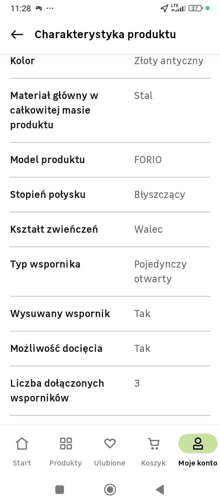 Karnisz pojedynczy Inspire 300cm