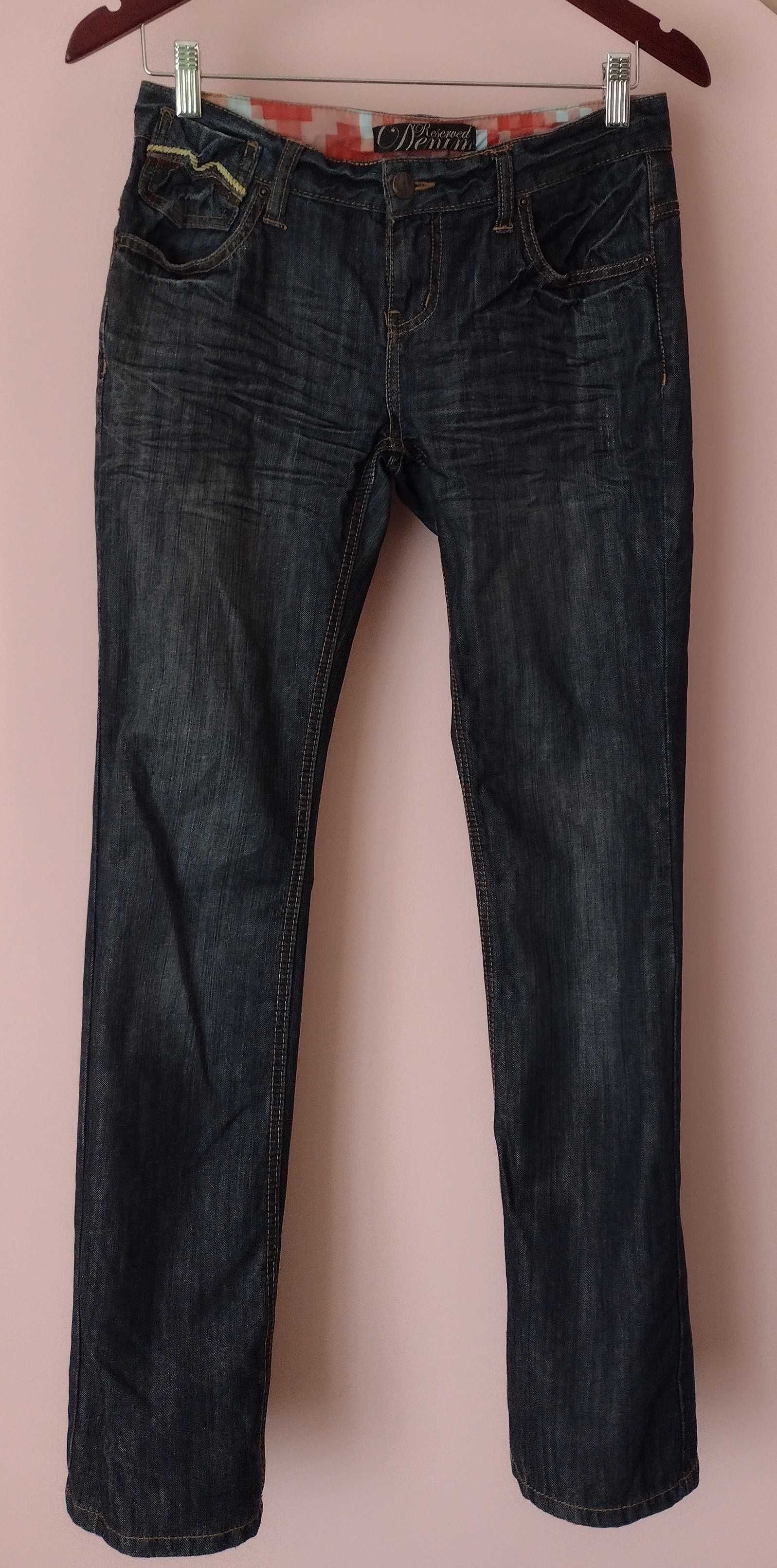 Reserved Denim jeansy ciemne rozmiar 36