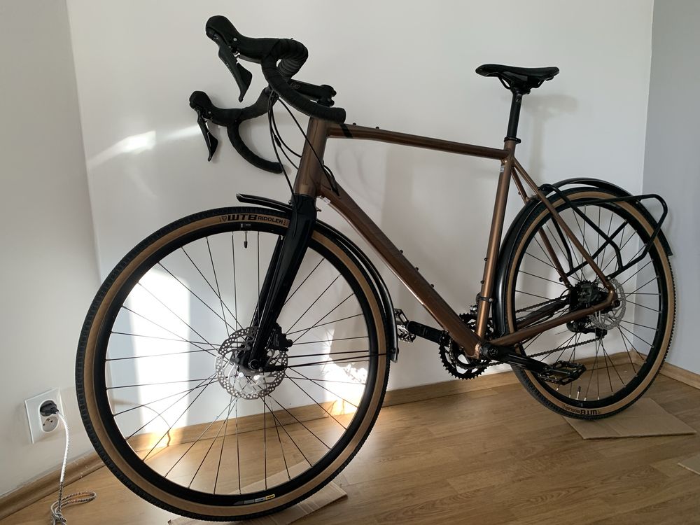 Rower Gravel Szosa La pierre Cross Hill 3.0 - złoty