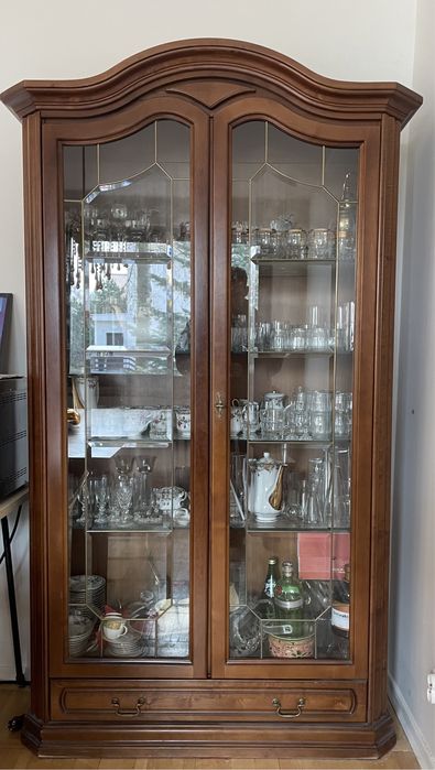 Witryna szafa przeszklona retro vintage