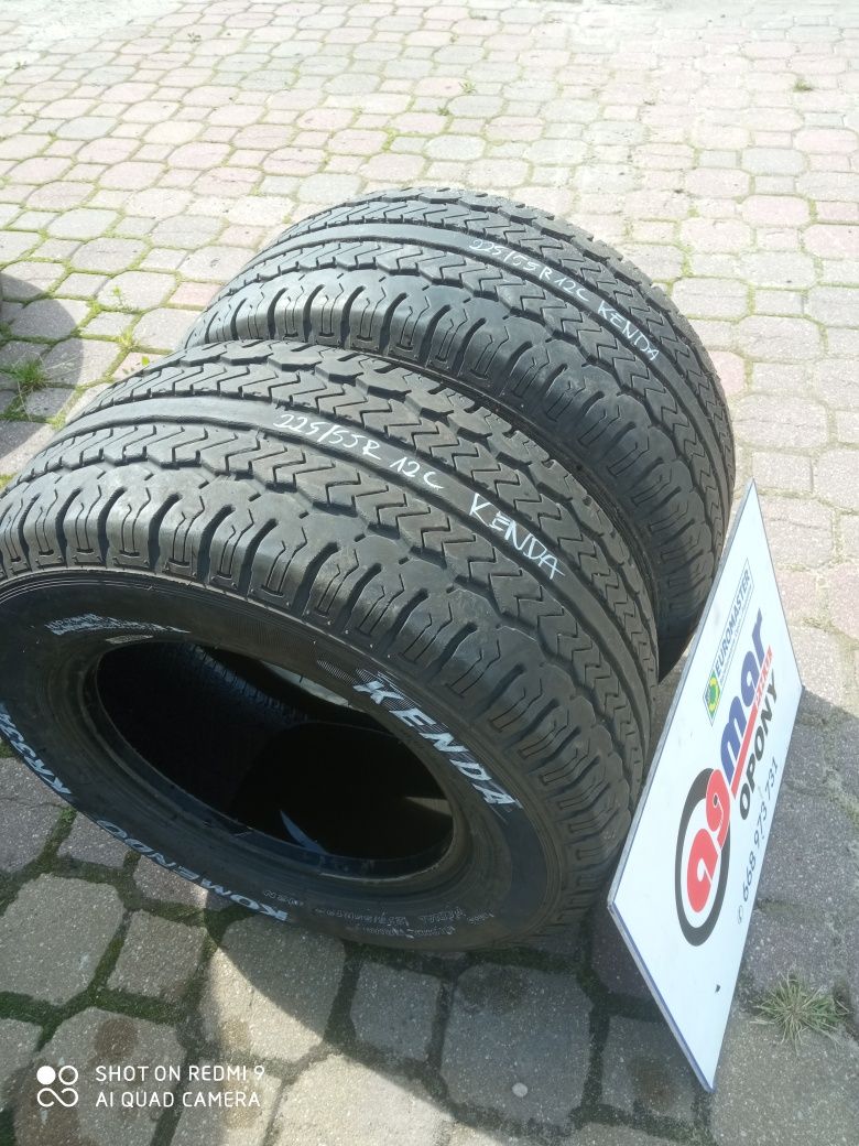 225/55R12C Kenda Komndo KR33A 2 szt opony używane