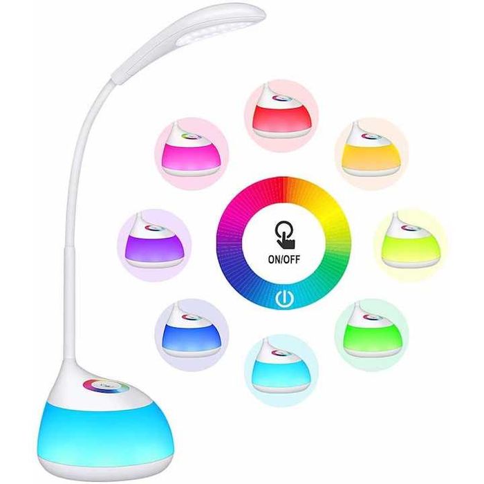 Lampka Oświetlenie LED RGB Biurkowa dla Dzieci Panel Dotykowy