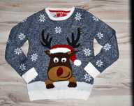 306* Świąteczny sweter renifer Rudolf 10/11 lat_ 140/146 cm