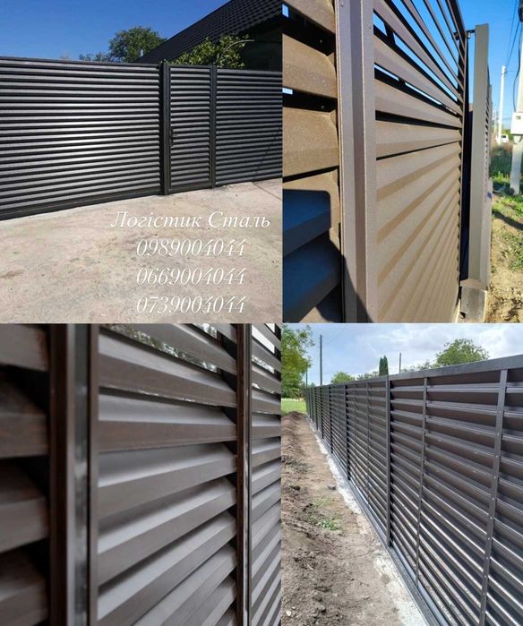 Паркан Ранчо  Металевий Забор Жалюзи