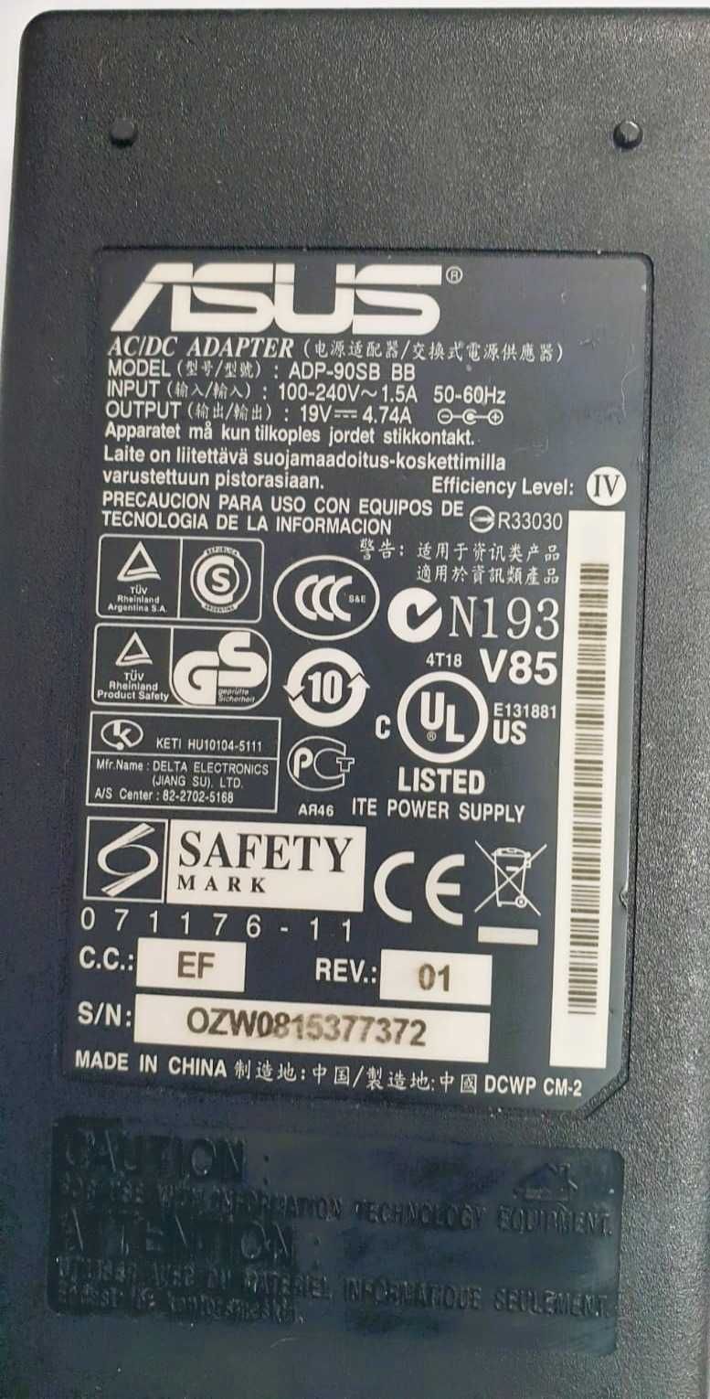 Oryginalny Zasilacz do laptopa Asus ADP-90SB BB