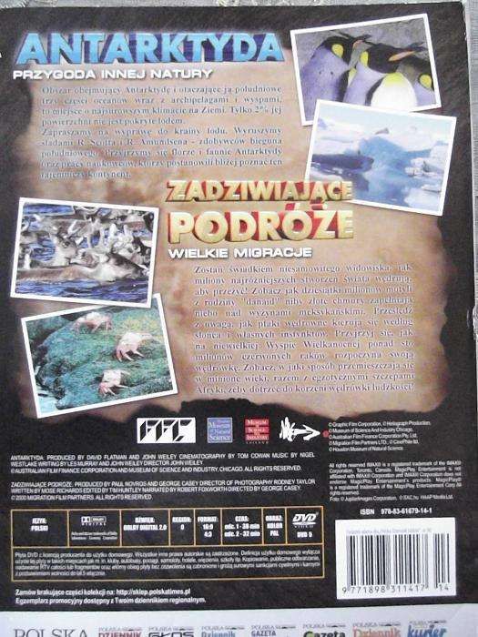 Antarktyda DVD, zadziwiające podróże, Wielkie Migracje, Jak NOWA