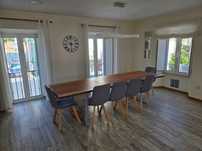 Mesa de jantar de madeira 2,9m/0.9m