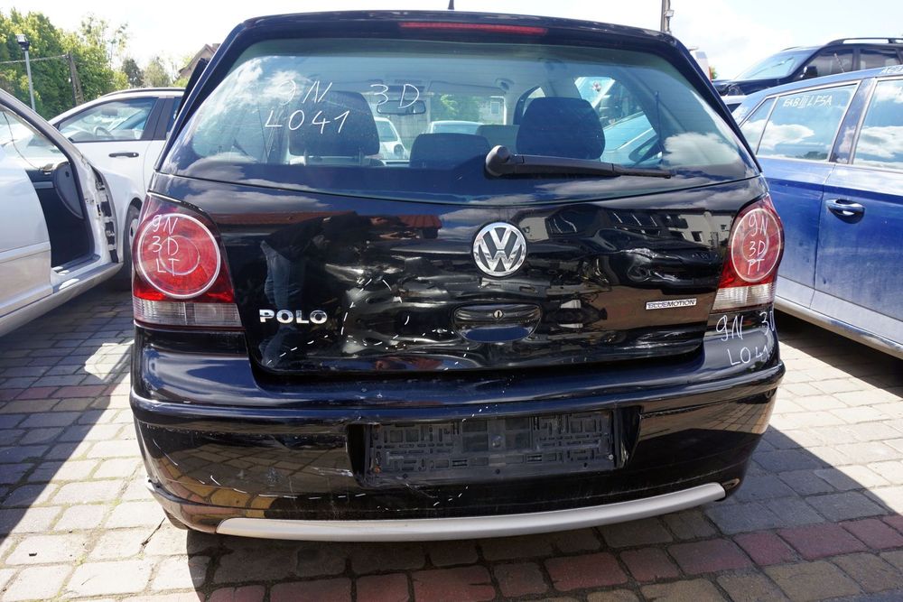 KLAPA BAGAŻNIKA TYLNA POLO IV 9N LIFT 3D HB L041  CZARNY VOLKSWAGEN 2004-2009