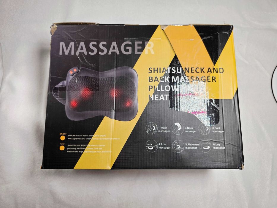 Masażer karku i pleców Shiatsu z funkcją grzania