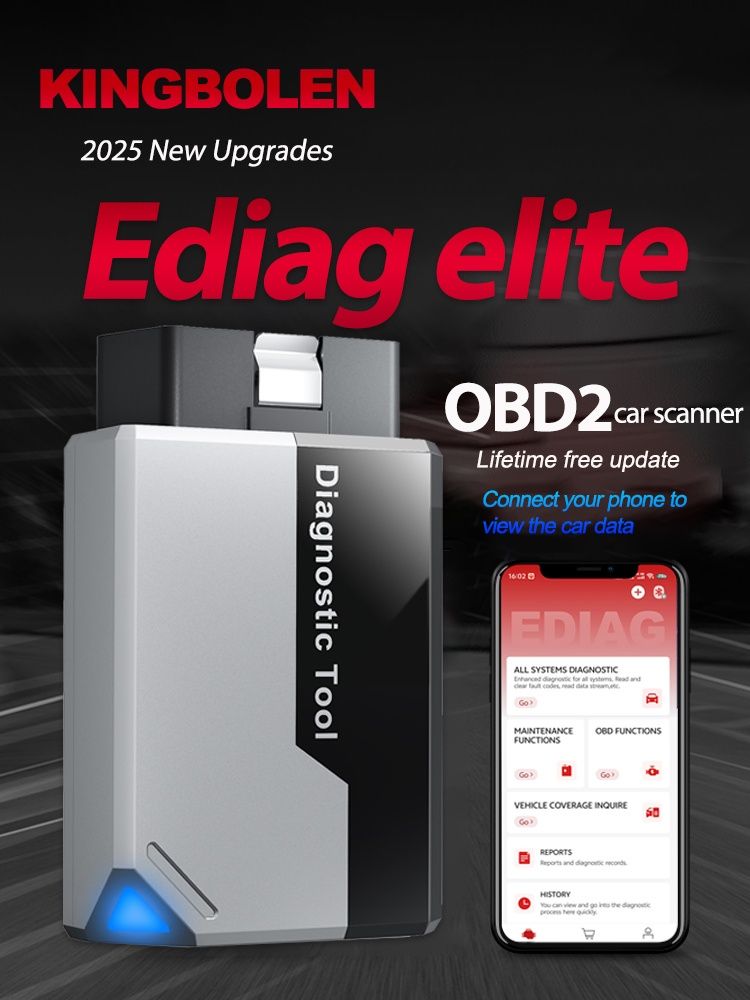 Obd2 kingbolen ediag elite мультимарочний сканер lifetime