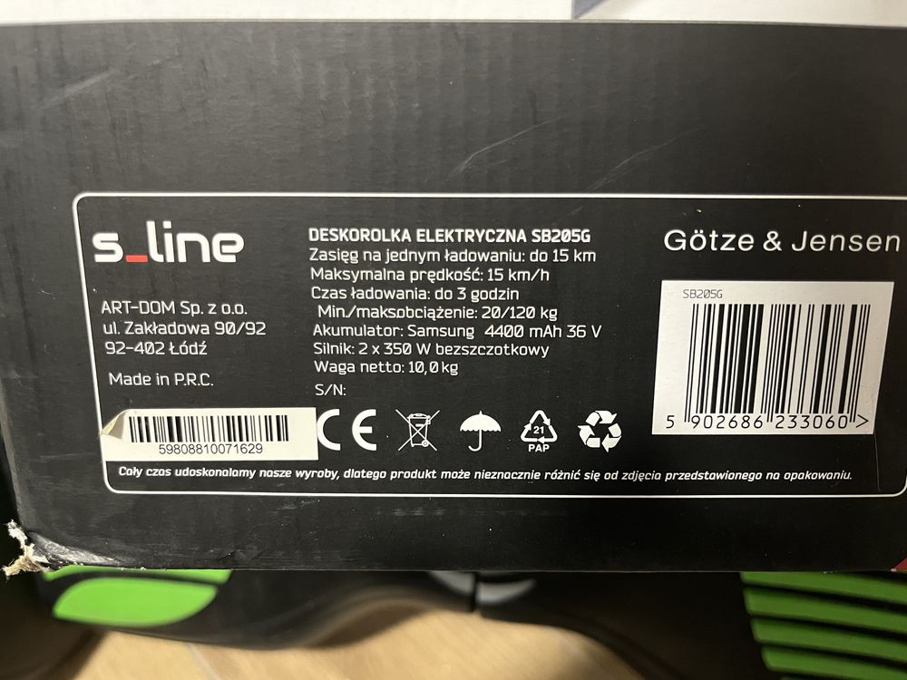 Deskorolka elektryczna SLine