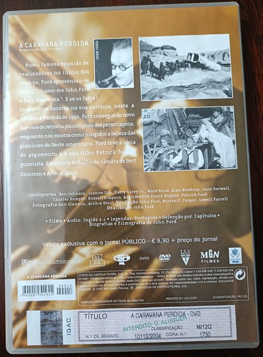 DVD "A Caravana Perdida" de John Ford