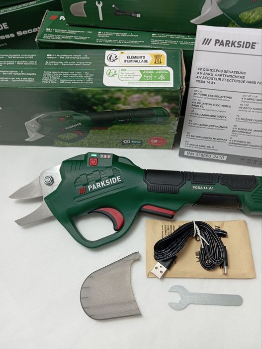 Акумуляторн ножиці PGAS 14 A1, Секатор акумулятор садовий Parkside