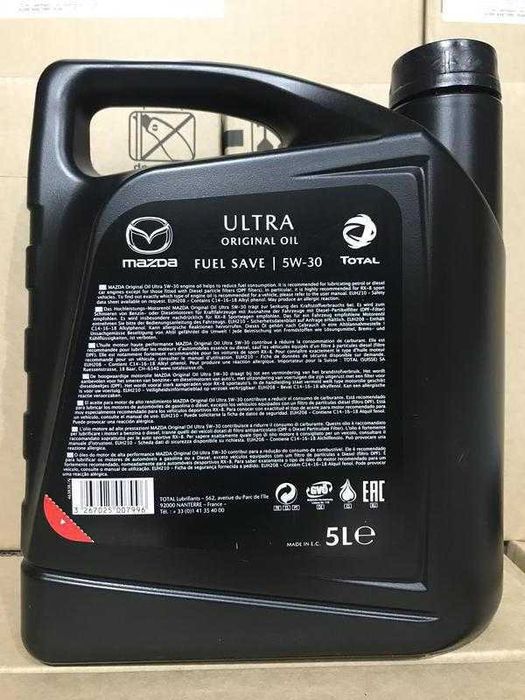 Моторное масло MAZDA Original 0W20 1 л,  5W30 5 л