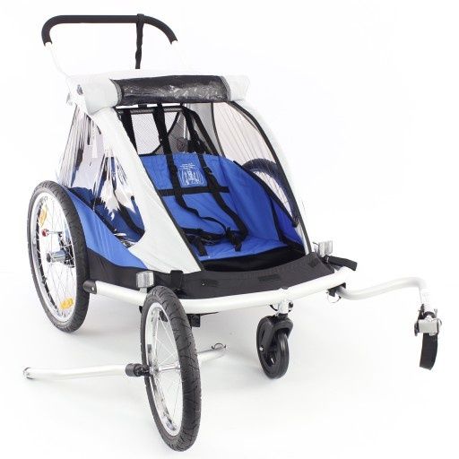 XLC croozer Przyczepka rowerowa dla 2 dzieci DUO WÓZEK + JOGGER 3w1